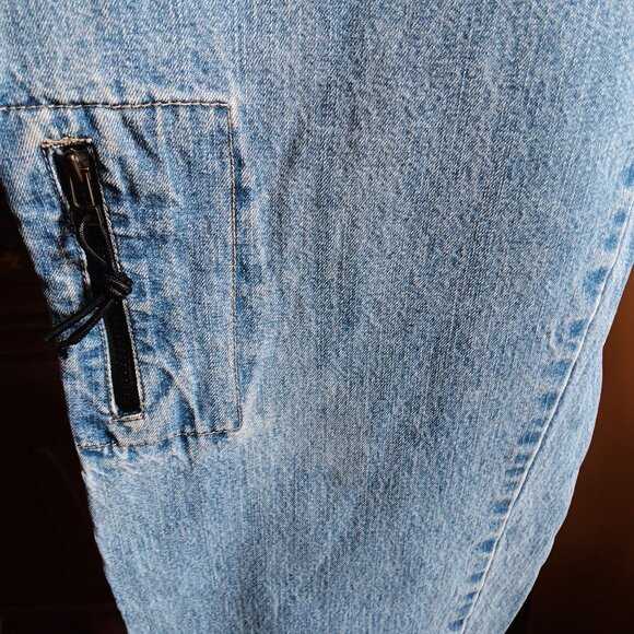 Vintage Utility Carpenter Jeans Mens 34x30 Baggy Y2K Skater Jnco Side Zip 90s - Picture 5 of 6